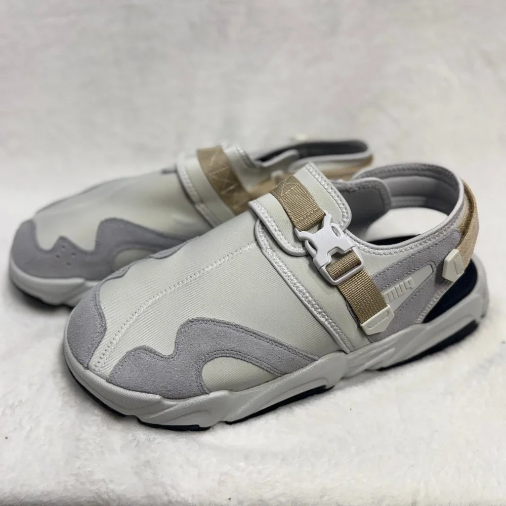 NIB Puma 13 Trinomic Sandal Harbor‎ Mist Grey Retro Luxury Athleisure Streetwear